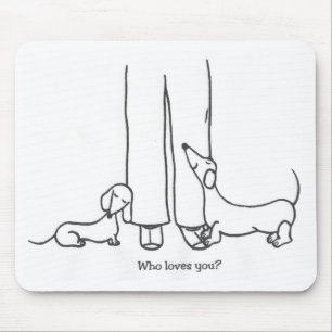 Tapis De Souris Qui vous aime ? Mousepad