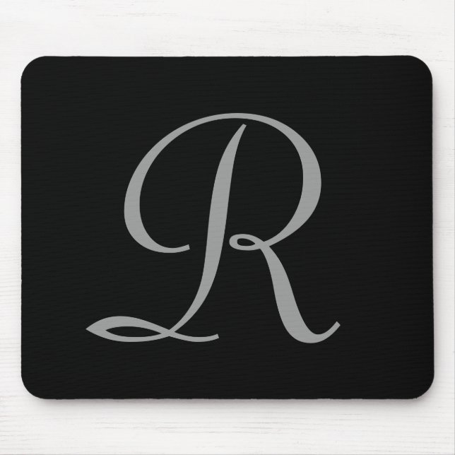 Tapis De Souris R :: Monogramme R Elegant Mousepad - Lettre initia (Devant)