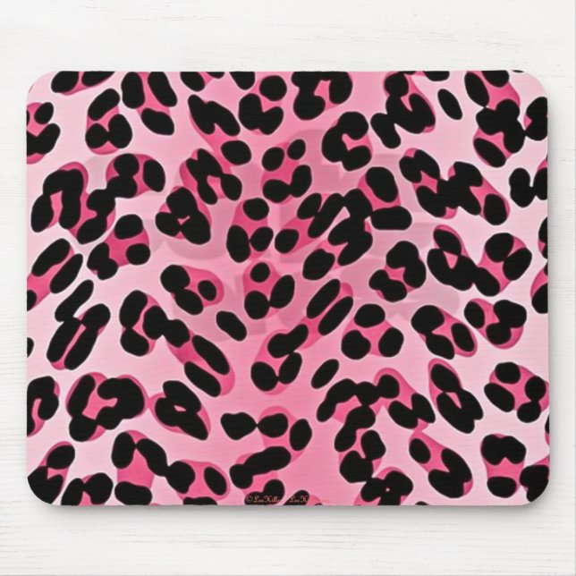 Tapis De Souris RAB Rockabilly Pink Cheetah Imprimer (Devant)