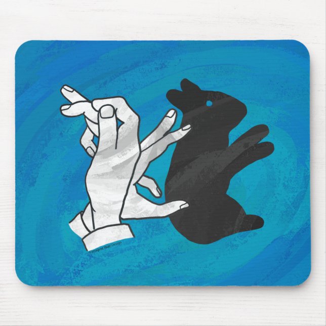 Tapis De Souris Rabat Ombre Sur Bleu (Devant)