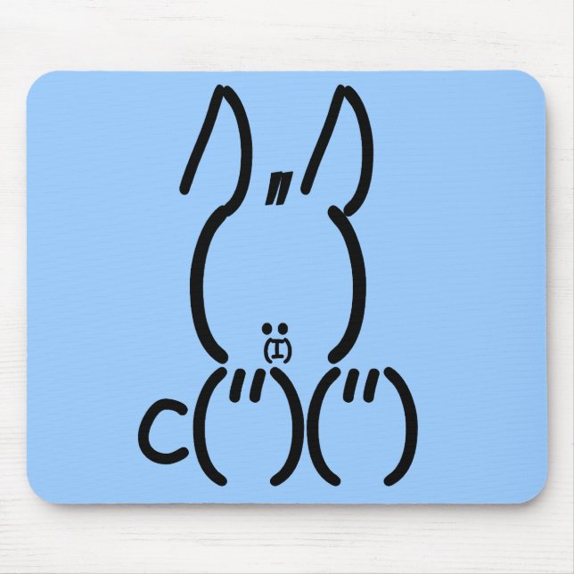 Tapis De Souris Rabbit ASCII (Devant)