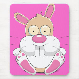 Tapis De Souris Rabbits "love Rabbits" "animal Rabbits" "Rab drôle