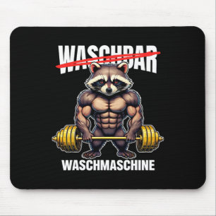 Tapis De Souris Raccoon Lave Machine Bodybuilding Fitness Gym