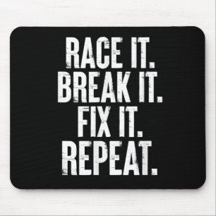Tapis De Souris Race It Break It Fix It Répéter Funny Car Racing M
