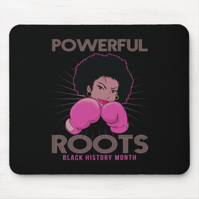 Tapis De Souris Racines Black History Mois J'Aime Mes Racines (Devant)