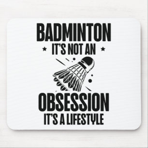 Tapis De Souris Racket Scientifique Shuttle Joueur Badminton