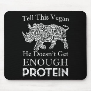 Tapis De Souris Racontez à ce Vegan Assez Protein Vegan Bodybuildi
