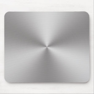 Tapis De Souris Radial du regard balayé par argent   en métal