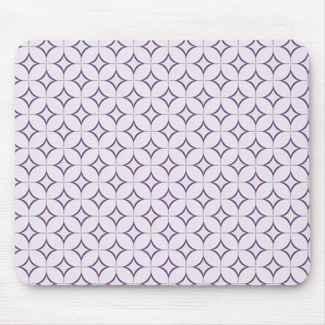 Tapis De Souris Radiance rétro Mousepad, Aubergine (Devant)