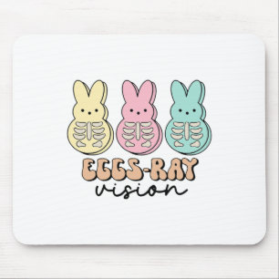 Tapis De Souris Radiologie de Pâques OEufs lapins rayon vision Xra