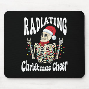 Tapis De Souris Radiologie irradiant la joie de Noël Technicien en