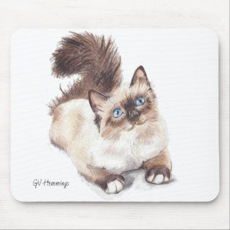 Tapis De Souris Ragdoll cat par Artist GV Hemmings Mouse pad
