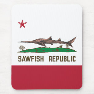 Tapis De Souris Raie de la scie Raie Drapeau Carpenter Requin