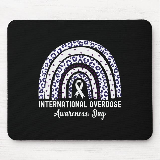 Tapis De Souris Rainbow Leopard International Overdose Sensibilisa (Devant)