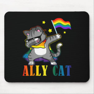 Tapis De Souris Rainbow Lgbt Fierté lesbienne Dabbing Chat
