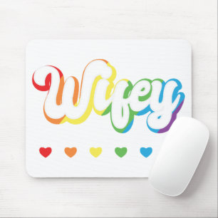 Tapis De Souris Rainbow LGBTQIA Lesbienne soutien Gay