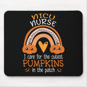 Tapis De Souris Rainbow Nicu Nurse Citrouilles Cutest Dans Le Patc