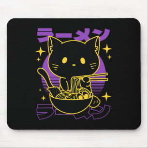 Tapis De Souris Ramen Chat Japonais