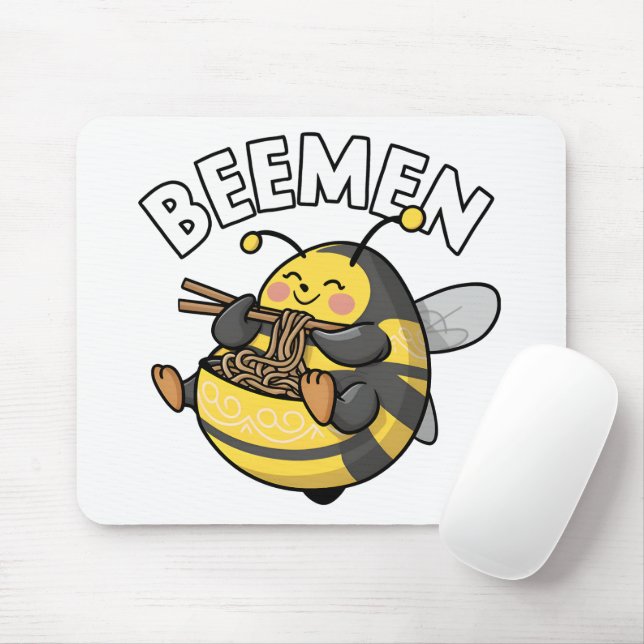 Tapis De Souris Ramen d'abeilles = BEEMEN (Avec souris)