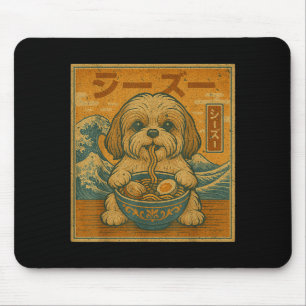Tapis De Souris Ramen japonais drôle Kawaii Nouilles Japonaises Sh