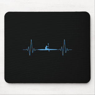 Tapis De Souris Rameur cool battement de coeur Canoë bateau Kayaks