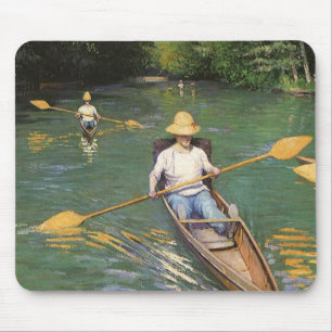 Tapis De Souris Rameurs par Gustave Caillebotte, Beaux-Arts Vintag