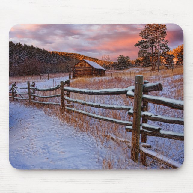 Tapis De Souris Ranch de neige (Devant)