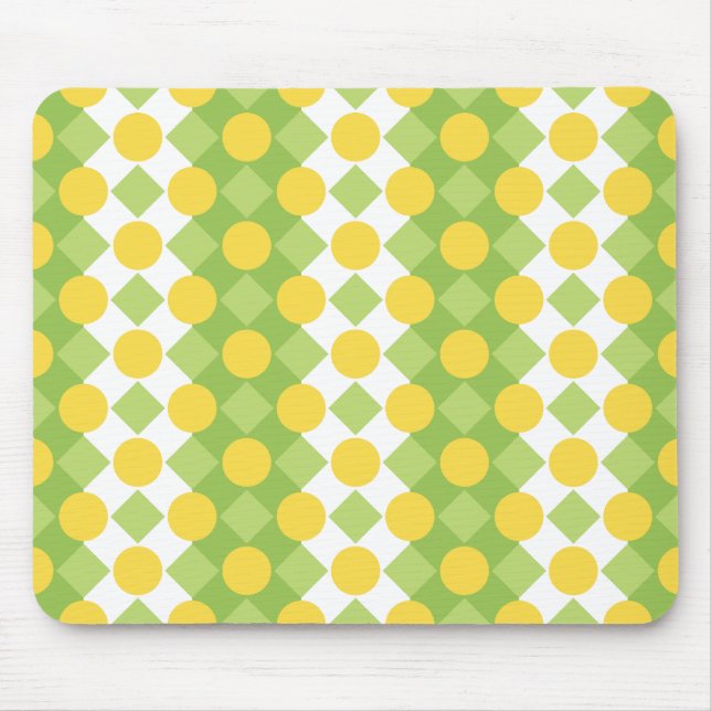 Tapis De Souris Rangées joyeux de formes Motif (Devant)