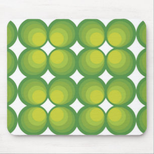 Tapis De Souris Rangs de cercle vert des années 70...