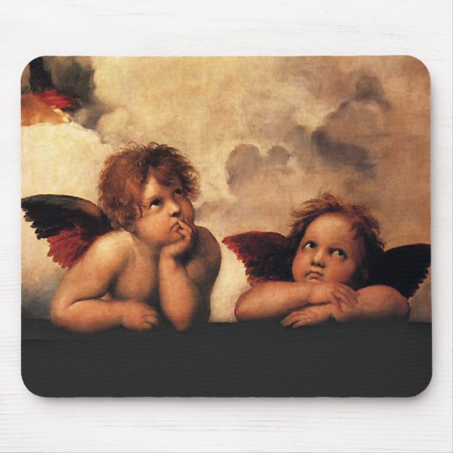 Tapis De Souris Raphael Sanzio - anges (détail) (Devant)