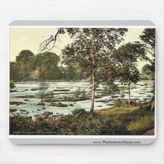 Tapis De Souris Rapide sur le Shannon. Cie. Limerick, Irlande rare (Devant)