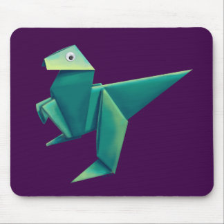 Tapis De Souris Rapteur d'origami à yeux googly