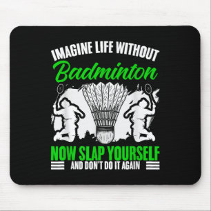 Tapis De Souris Raquette Navette Sport Loisir Vie Sans Badminton