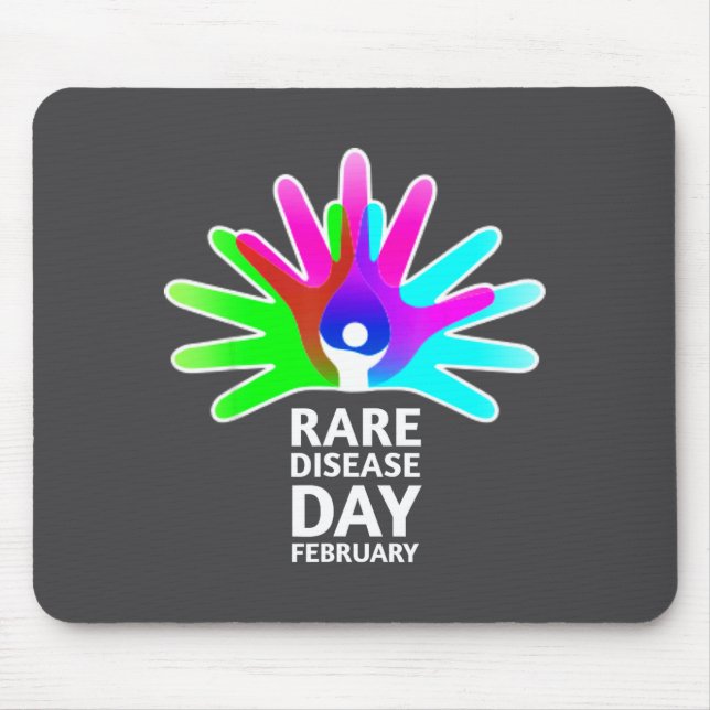Tapis De Souris Rare Disease Awareness Shirt - Rare Diseases Day 2 (Devant)