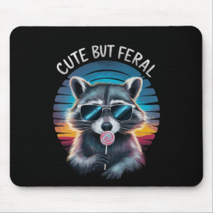 Tapis De Souris Raton laveur drôle mais sauvage et mignon