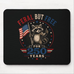 Tapis De Souris Raton laveur usa patriote mais sauvage depuis 250
