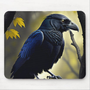 Tapis De Souris Raven rustique - Natures Guardian
