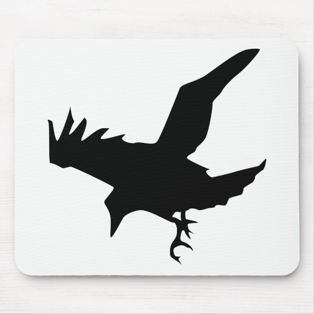 Tapis De Souris Raven Silhouette (Devant)