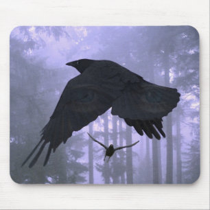 TAPIS DE SOURIS RAVENS DANS LA MISTE