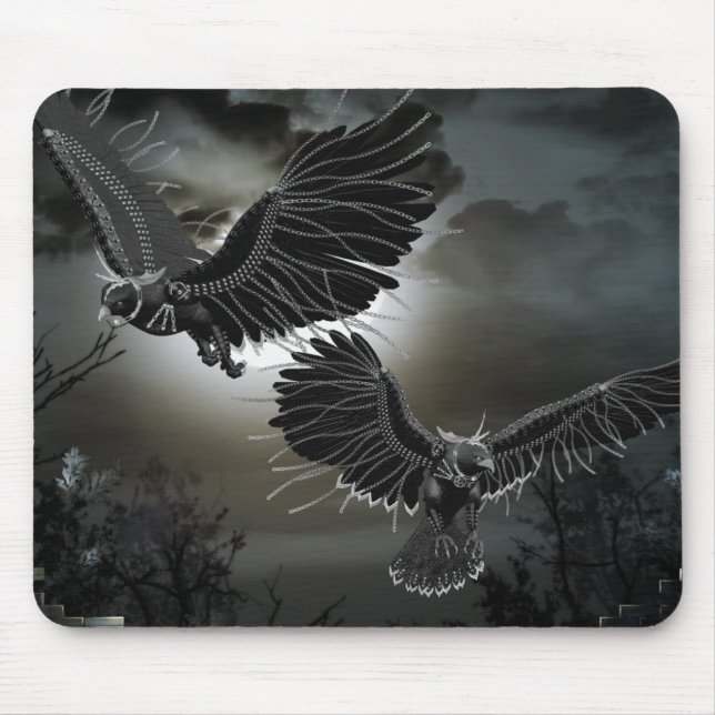 Tapis De Souris Ravens en vol (Devant)