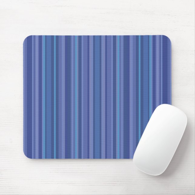 Tapis De Souris Rayure Violet Bleu Moderne (Avec souris)