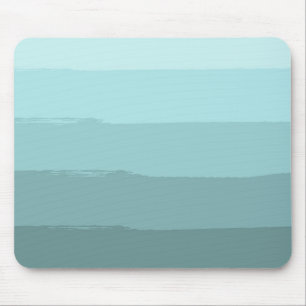 Tapis De Souris Rayures abstraites de Teal d'Aqua