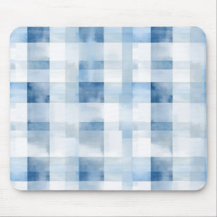 Tapis De Souris Rayures Bleu Blanc