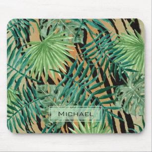 Tapis De Souris Rayures de Tigre Camouflage de Jungle Personnalisé