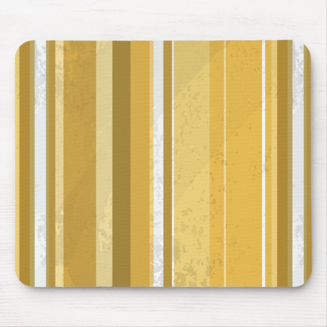 Tapis De Souris Rayures Jaunes des Années 70 (Devant)