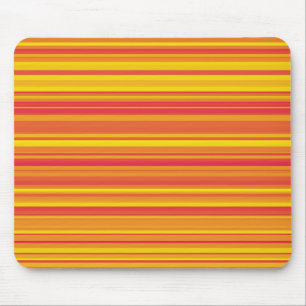 Tapis De Souris Rayures Orange Rouge Jaune