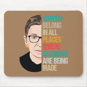 Tapis De Souris RBG, Citation RBG, Femmes En Tout Lieu