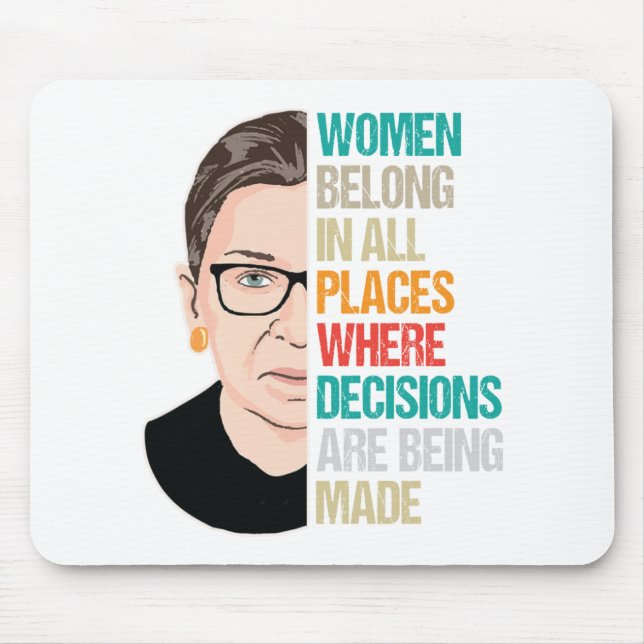 Tapis De Souris RBG : Vote de la Cour suprême, Ruth Bader Ginsburg (Devant)