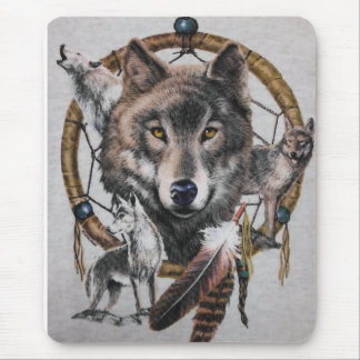 Tapis De Souris receveur rêveur de loups