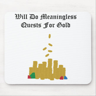 Tapis De Souris Recherches sans signification pour l'or Mousepad